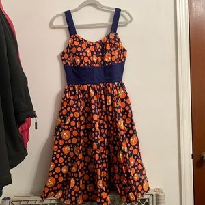 Orange bird dress